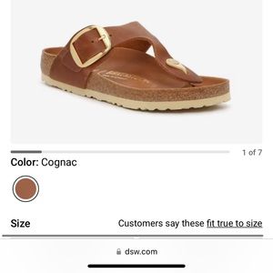 Birkenstock big buckle Gizeh sandal size 39